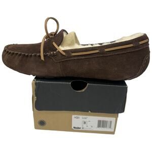 Authentic Ugg Olsen Slippers Indoor Outdoor Loafers Men's 8 Womens 9.5 Espresso